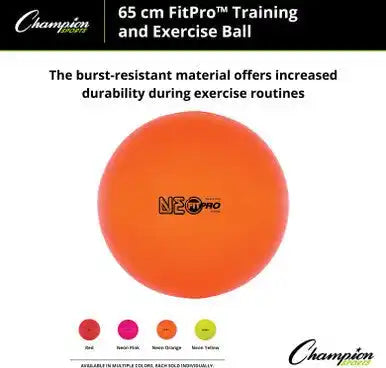 Champion Sports Fp6 Fitpro Training/exercise Ball 65 Cm - Ea