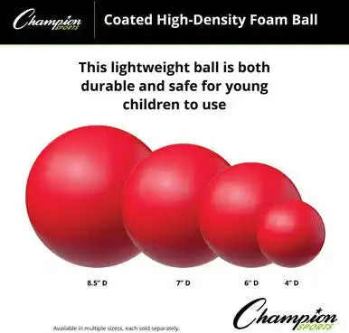 Champion Sports Hd Coated High-density Foam Ball - Ea