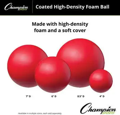 Champion Sports Hd Coated High-density Foam Ball - Ea