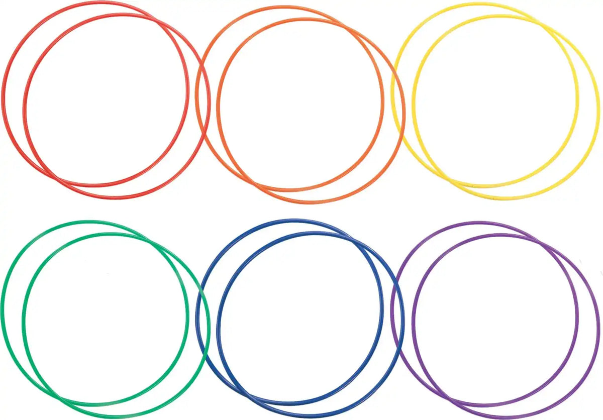 Champion Sports Hoops Plastic Hoops - Doz - 30’’ d