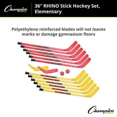 Champion Sports Hsset Rhino Stick Hockey - Set