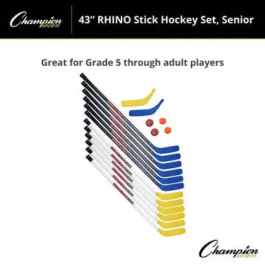 Champion Sports Hsset Rhino Stick Hockey - Set