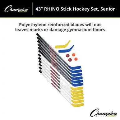 Champion Sports Hsset Rhino Stick Hockey - Set