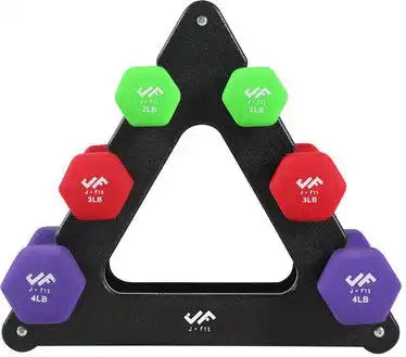 Champion Sports J-dbstl Dumbbell with Storage Rack - Set