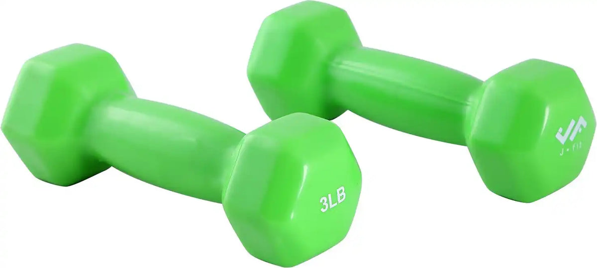 Champion Sports J-dbv Vinyl Dumbbell - Set - 3 Lb Pair