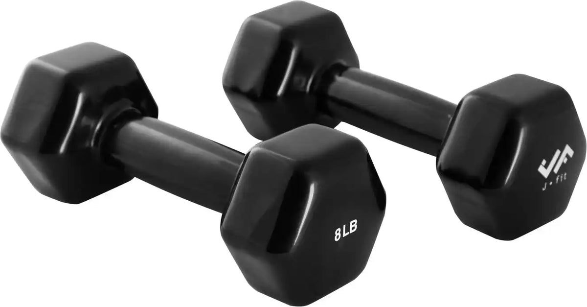 Champion Sports J-dbv Vinyl Dumbbell - Set - 8 Lb Pair