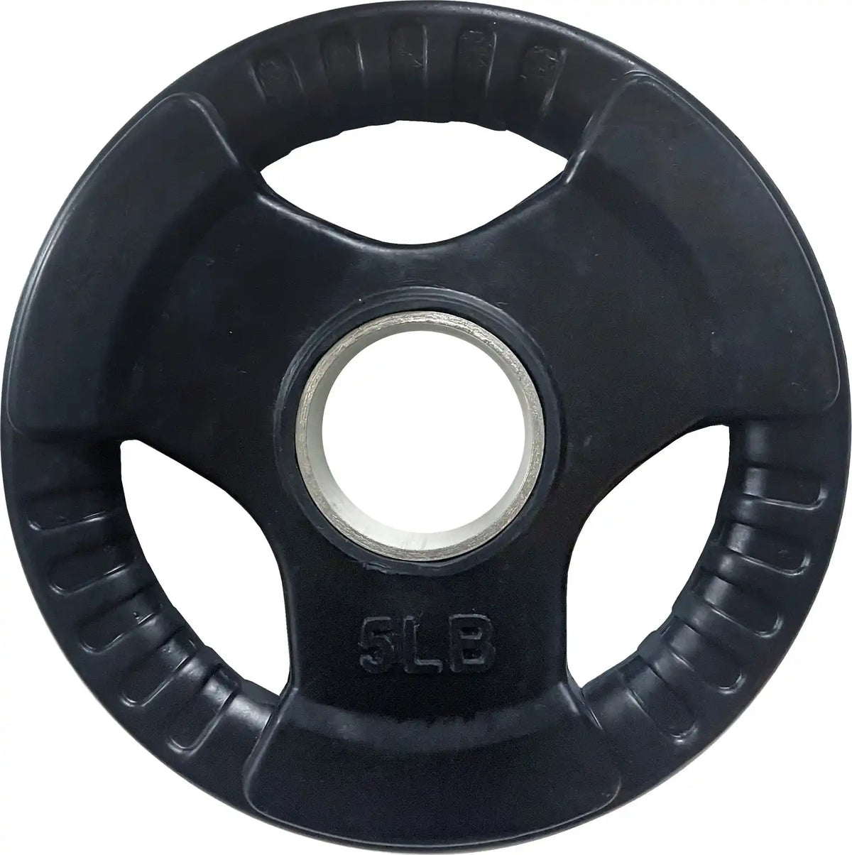 Champion Sports J-rbp Rubber Bumper Plate (3-spoke Design) - Ea - 5 Lb