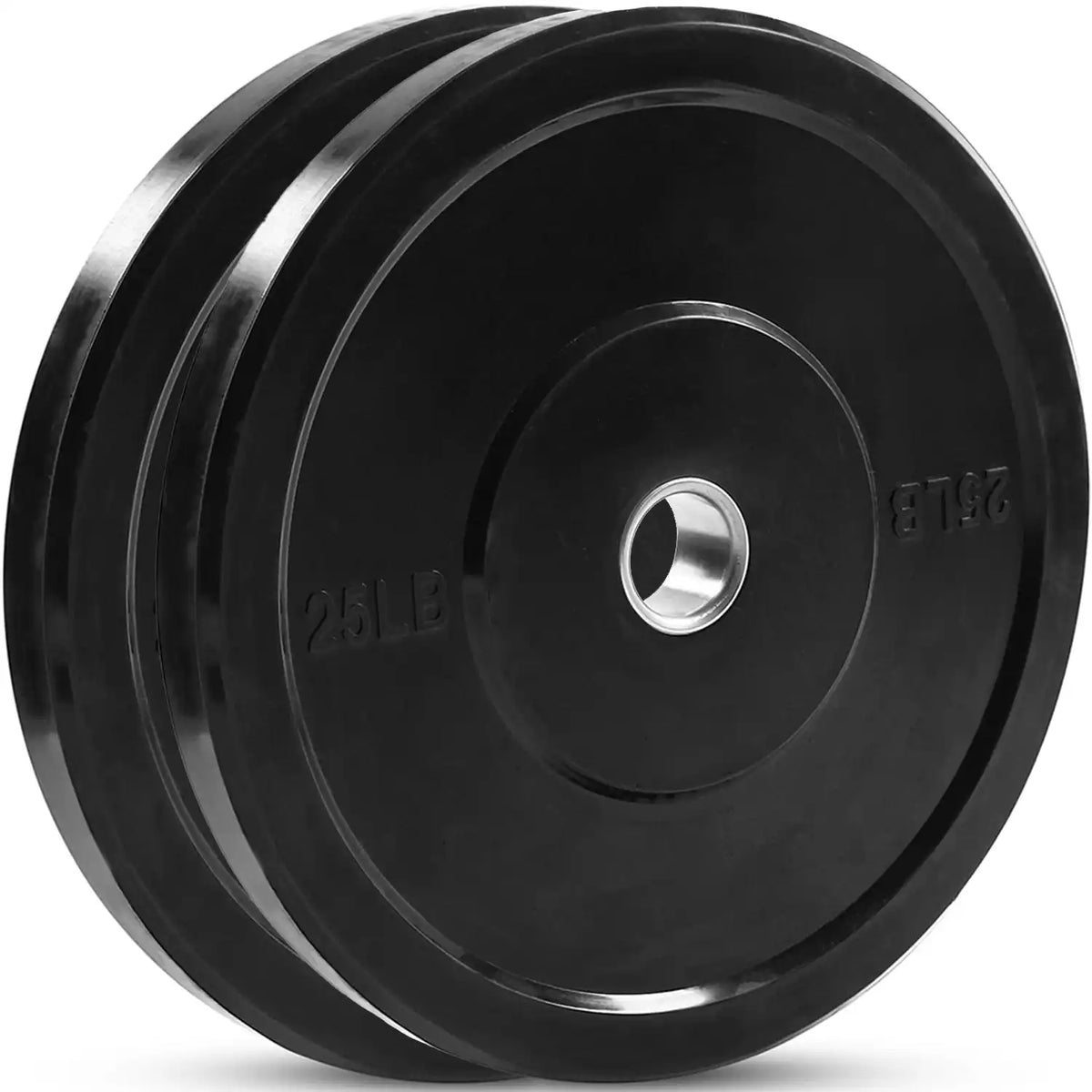 Champion Sports J-rbp Rubber Bumper Plate - Pr - 25 Lb Pair