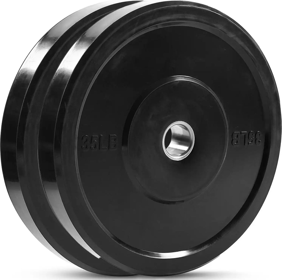 Champion Sports J-rbp Rubber Bumper Plate - Pr - 35 Lb Pair