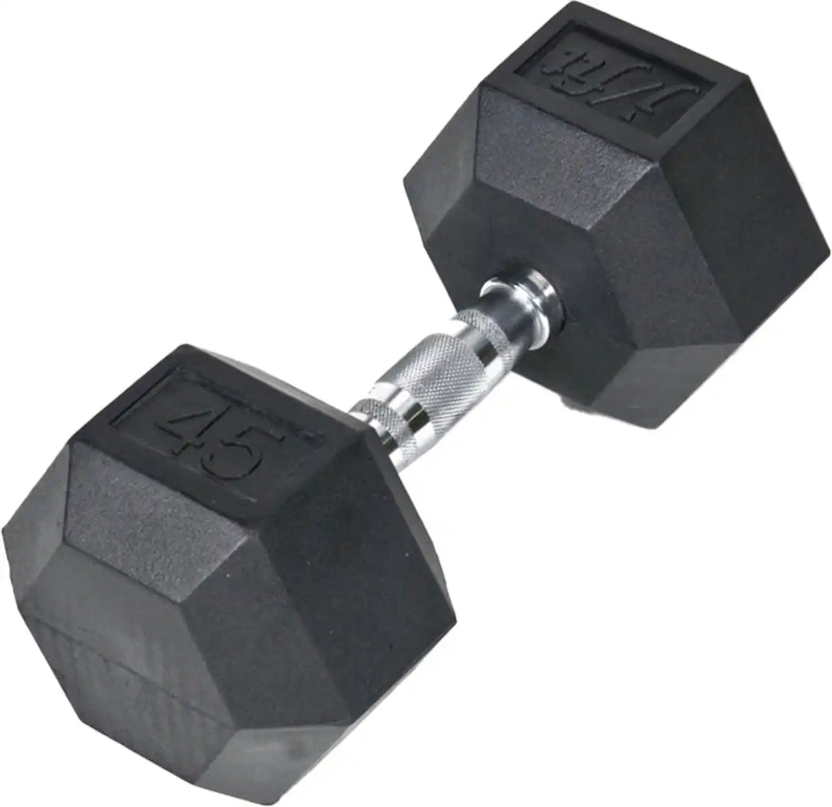 Champion Sports J-rhdb Rubber Hex Dumbbell - Ea - 45 Lb