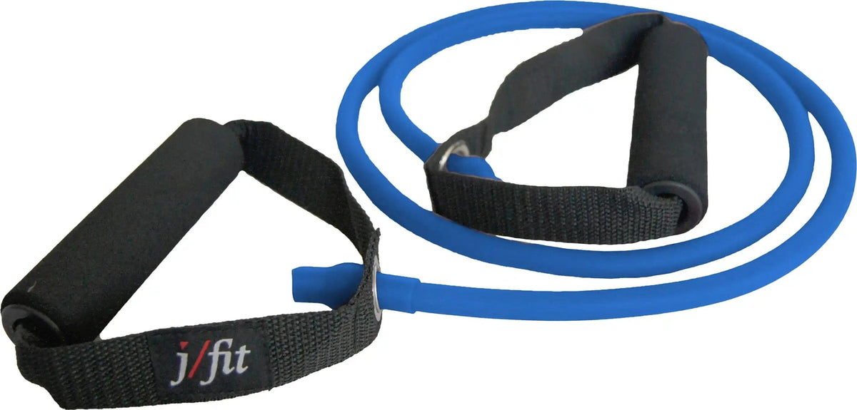 Champion Sports J-tfh Resistance Tubing with Fixed Handles - Ea - X-heavy, 18 Lb
