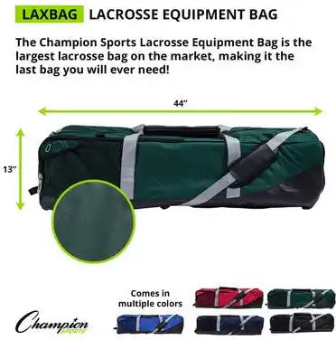 Champion Sports Laxbag Lacrosse Equipment Bag - Ea