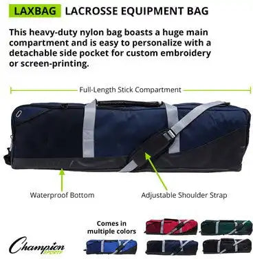 Champion Sports Laxbag Lacrosse Equipment Bag - Ea