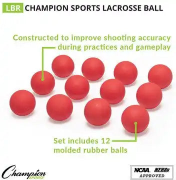 Champion Sports Lb Lacrosse Balls - Doz