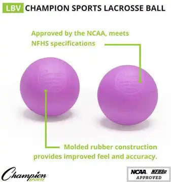 Champion Sports Lb Lacrosse Balls - Doz