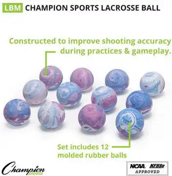 Champion Sports Lb Lacrosse Balls - Doz