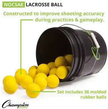 Champion Sports Lbbucket Lacrosse Ball Bucket - Ea