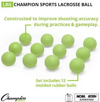 Champion Sports Lbnocsae Nocsae Lacrosse Balls - Doz
