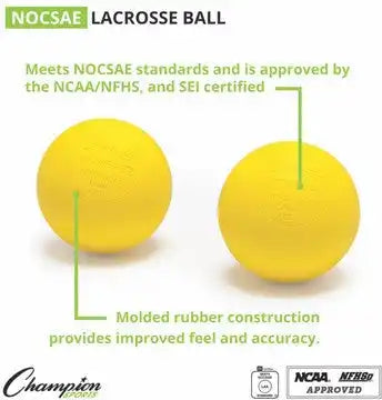 Champion Sports Lbnocsae Nocsae Lacrosse Balls - Doz