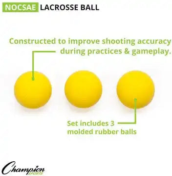 Champion Sports Lbset Lacrosse Ball - Set