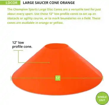 Champion Sports Ldc Saucer Cone Large - Ea