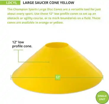 Champion Sports Ldc Saucer Cone Large - Ea