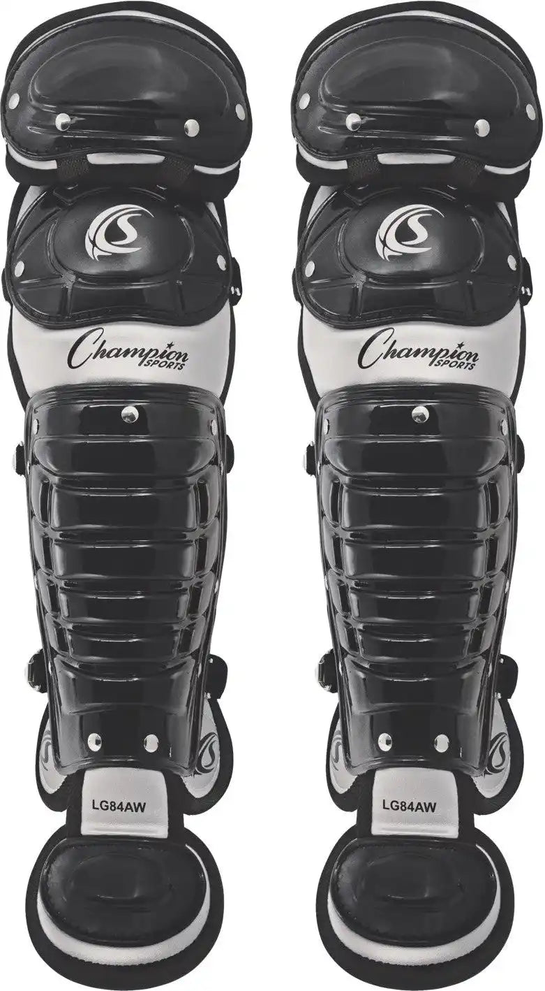 Champion Sports Lgawbk Double Knee Baseball Shin Guards with Wings - Pr - 11’’ L, Ages 7-9