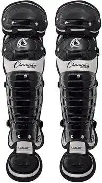 Champion Sports Lgawbk Double Knee Baseball Shin Guards with Wings - Pr