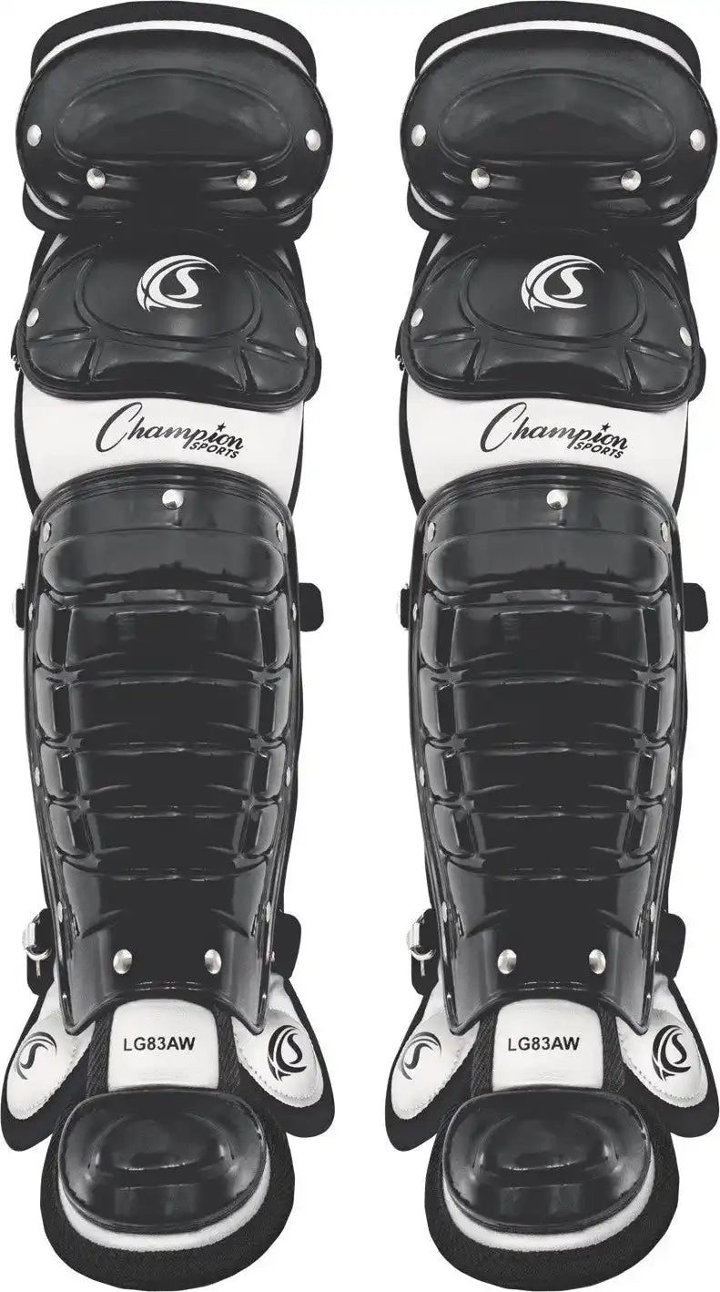 Champion Sports Lgawbk Double Knee Baseball Shin Guards with Wings - Pr - 13’’ L, Ages 9-12