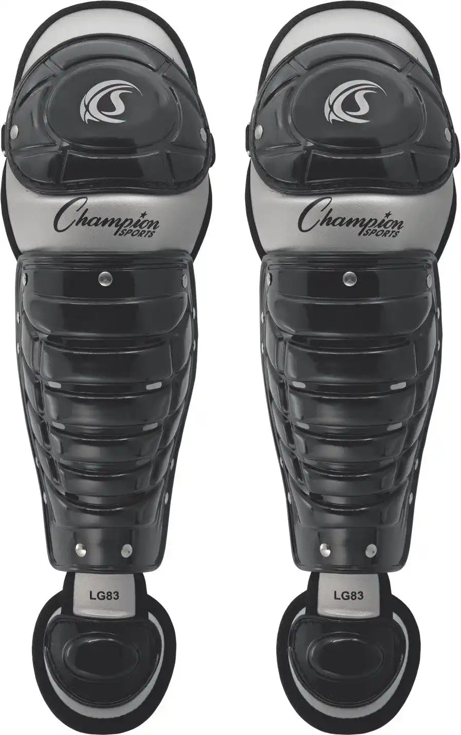 Champion Sports Lgbk Single Knee Baseball Shin Guards - Pr - 13’’ L, Ages 9-12