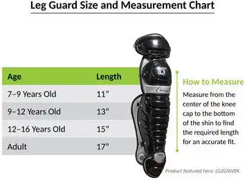 Champion Sports Lgbk Single Knee Baseball Shin Guards - Pr