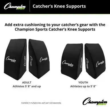 Champion Sports Lgks Catcher’s Knee Supports - Pr