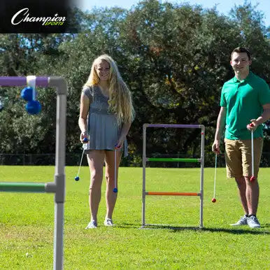 Champion Sports Lgst Ladder Ball Game - Set - Black Frame