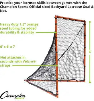 Champion Sports Lngl Backyard Lacrosse Goal and Net - Ea