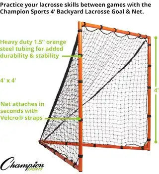 Champion Sports Lngl Backyard Lacrosse Goal and Net - Ea
