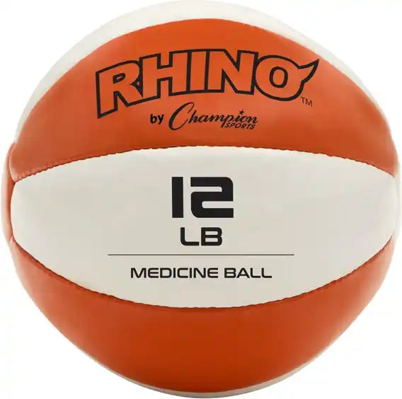 Champion Sports Mb Rhino Leather Medicine Ball - Ea - 12 Lb