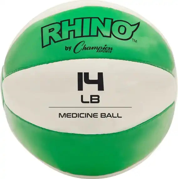 Champion Sports Mb Rhino Leather Medicine Ball - Ea - 14 Lb
