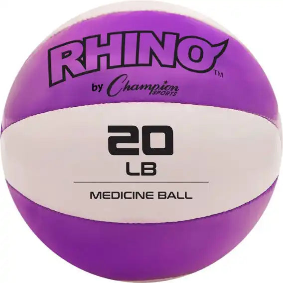 Champion Sports Mb Rhino Leather Medicine Ball - Ea - 20 Lb
