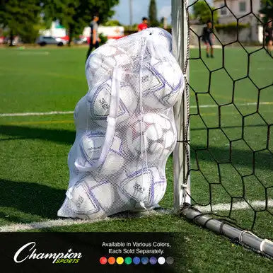Champion Sports Mb25 Mesh Equipment Bag with Shoulder Strap - Ea