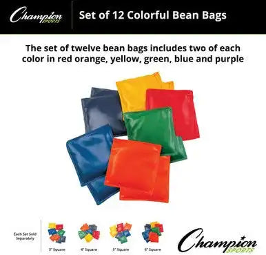 Champion Sports Mbb Bean Bags Set of 12 - Doz