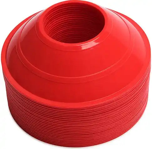 Champion Sports Mcx Mini Neon Field Cones - Set - Red