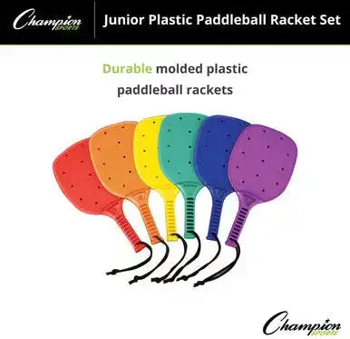 Champion Sports Mrset Plastic Paddleball Racket - Set