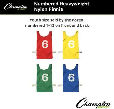 Champion Sports Np2 Numbered Heavyweight Nylon Pinnies Youth - Doz
