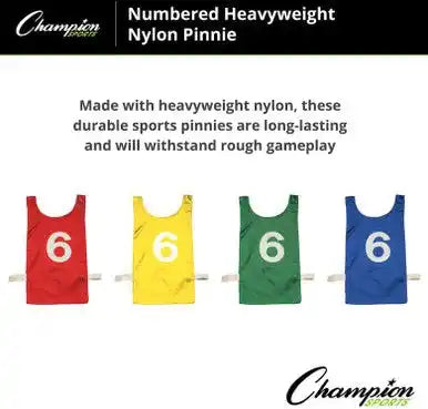 Champion Sports Np2 Numbered Heavyweight Nylon Pinnies Youth - Doz