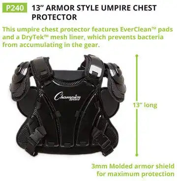 Champion Sports P230 Armor Style Umpire Chest Protector - Ea