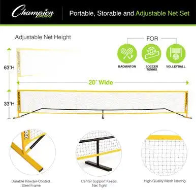 Champion Sports Paset Rhino Port-a-net - Set