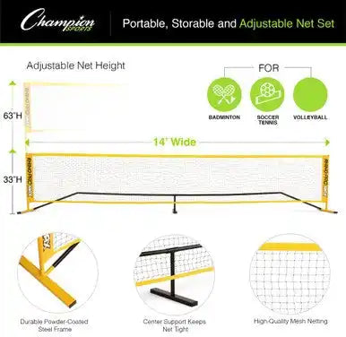 Champion Sports Paset Rhino Port-a-net - Set