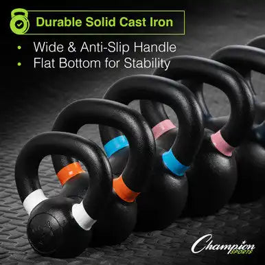 Champion Sports Pck Rhino Iron Kettlebell - Ea