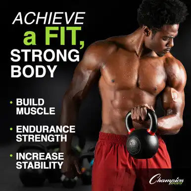 Champion Sports Pck Rhino Iron Kettlebell - Ea