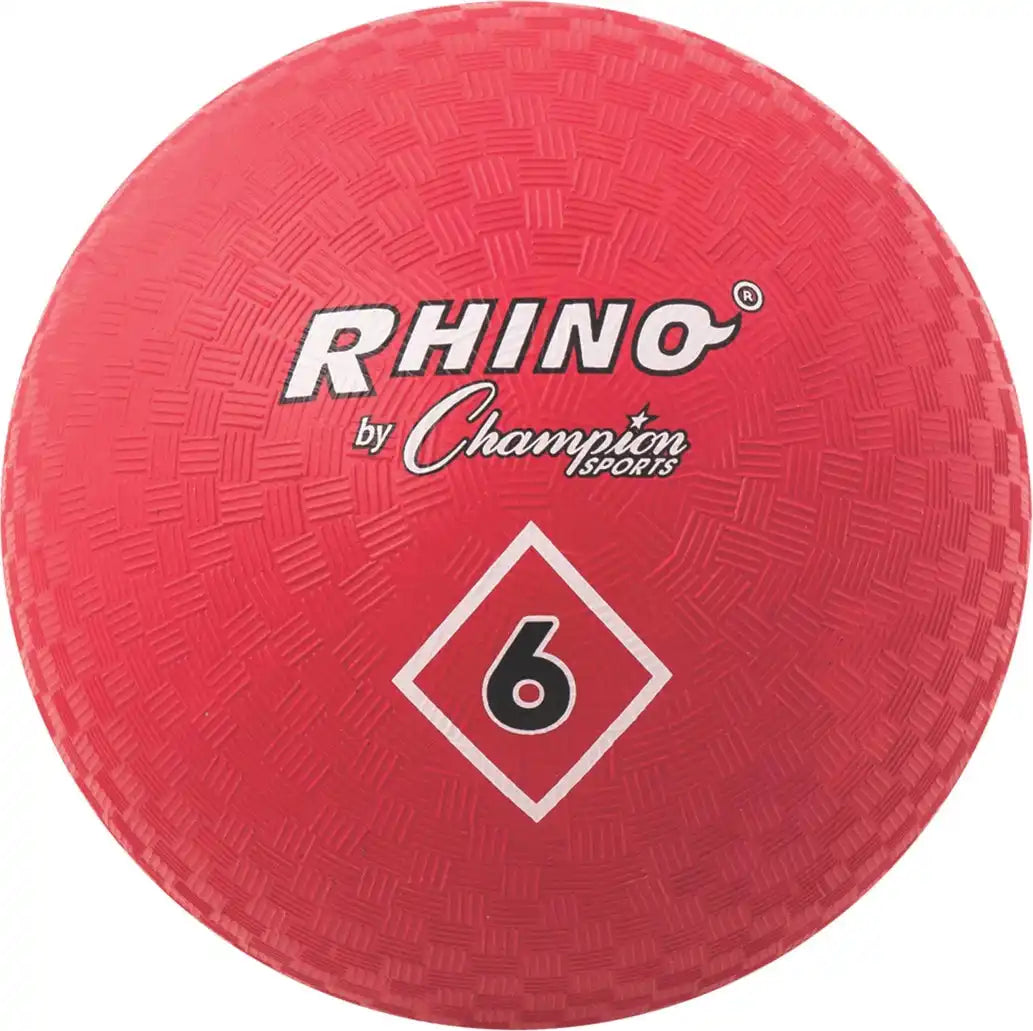 Champion Sports Pgrd Playground Ball Red - Ea - 6’’ d